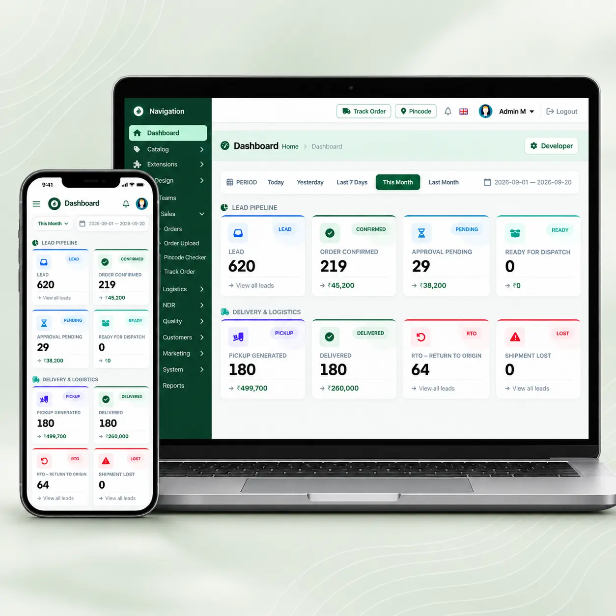 Nutra CRM Built Into OpenCart